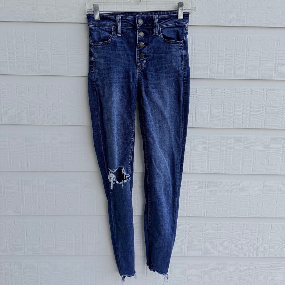 American Eagle Next Level Stretch Skinny Jeans Size 0 Long Tall